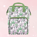 Pink Cannabis Large Diaper Bag - Puppy's Aesthetics