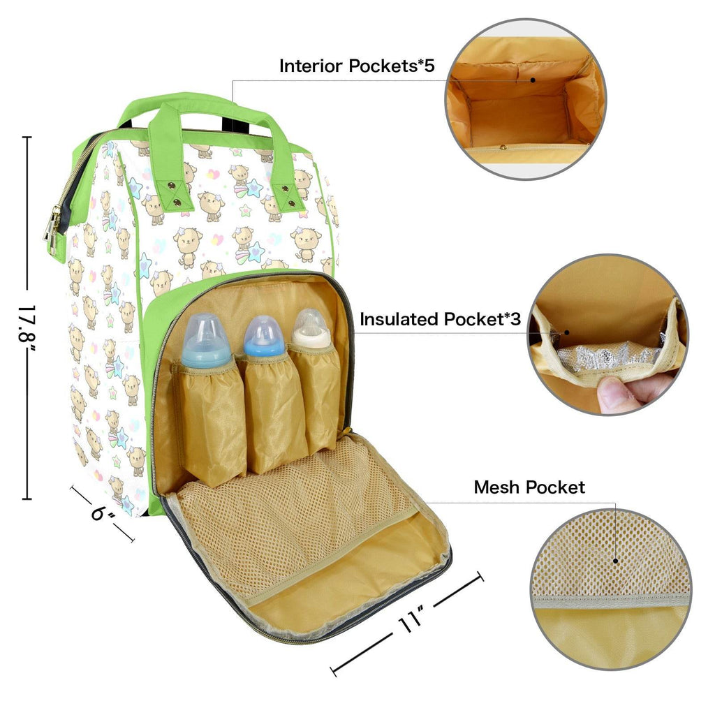 Wish Upon A Puppy Large Diaper Bag - Puppy's Aesthetics