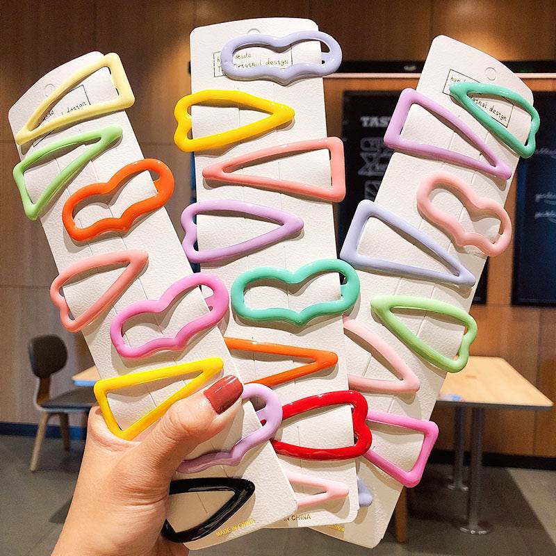 Rainbow Candy Heart Hair Clips - Puppy's Aesthetics