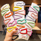 Rainbow Candy Heart Hair Clips - Puppy's Aesthetics