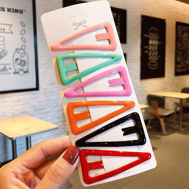 Rainbow Candy Heart Hair Clips - Puppy's Aesthetics