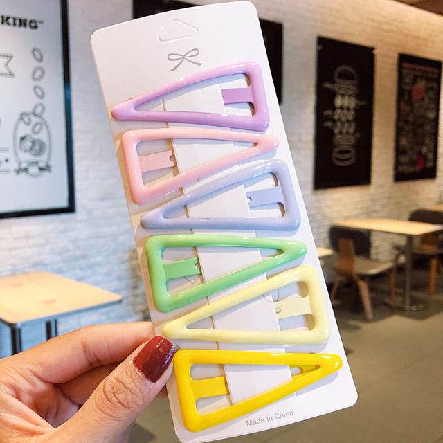 Rainbow Candy Heart Hair Clips - Puppy's Aesthetics