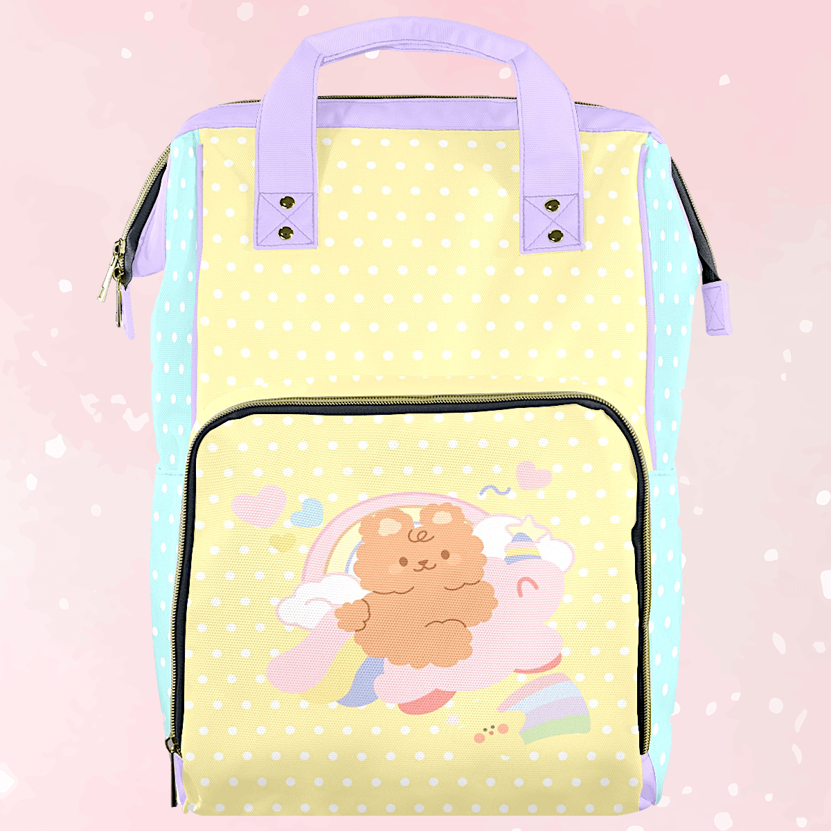 Whimsy Gallop Large Diaper Bag - Puppy's Aesthetics