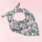 Pink Cannabis Bandana Bib - Puppy's Aesthetics