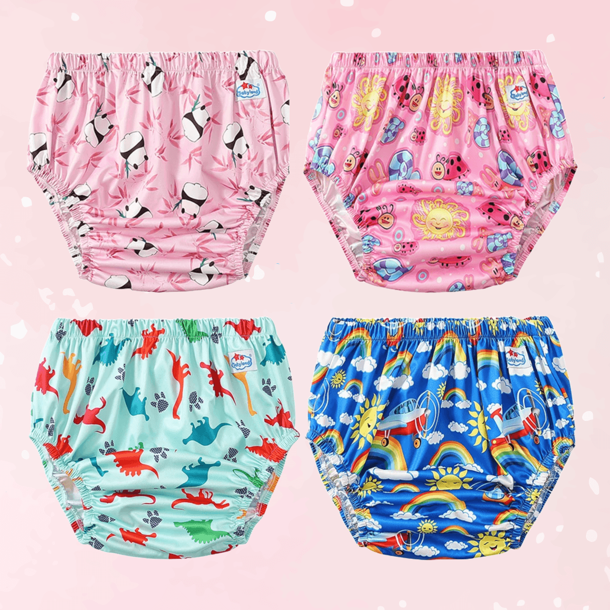 4pcs Cute ABDL Adult Training Diaper - Puppy's Aesthetics