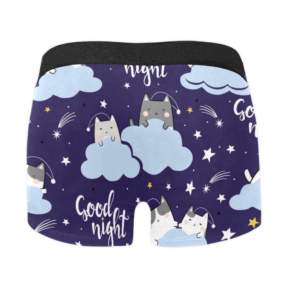 'Goodnight' Blue Kitty Briefs - Puppy's Aesthetics