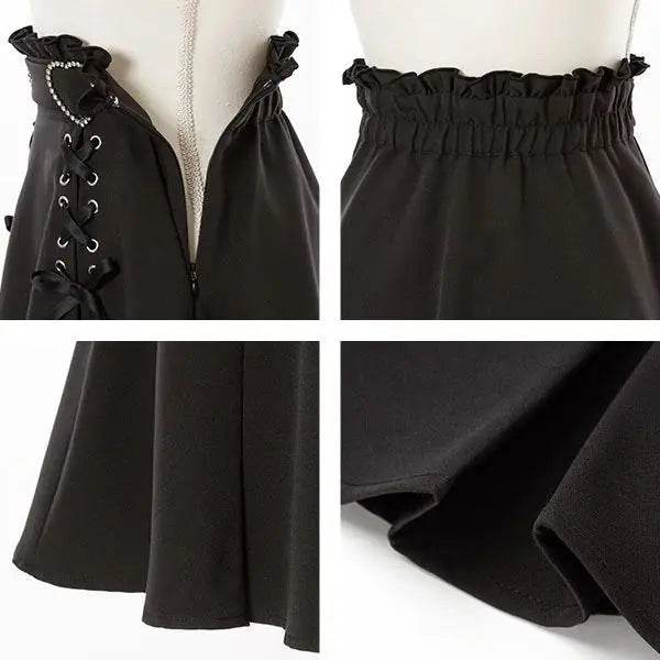 Gothic Heart High Waist Mini Bandage Skirt (Colors) - Puppy's Aesthetics