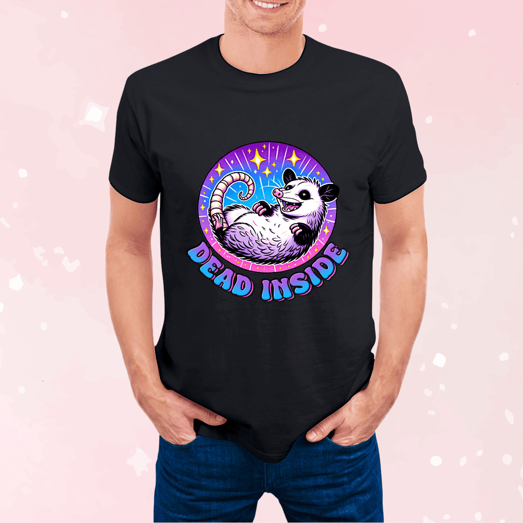 Kawaii Dead Inside Graphic Tee - Puppy's Aesthetics