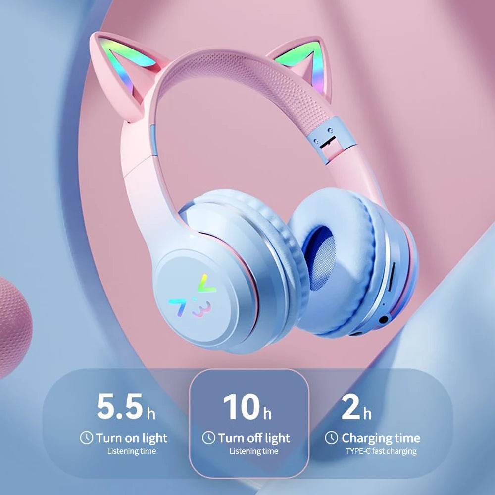Kitty Beats Pro RGB Wireless Headphones - Puppy's Aesthetics