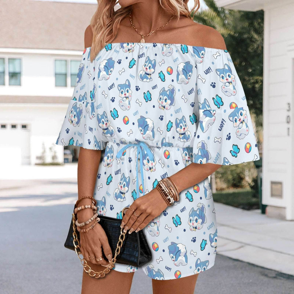 Lil Woof Peekaboo Playsuit - Puppy's Aesthetics