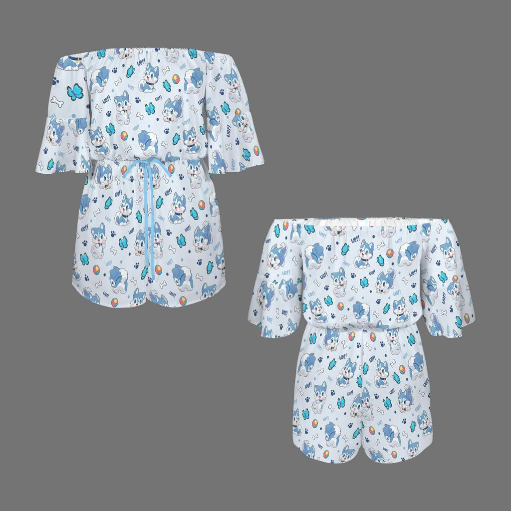 Lil Woof Peekaboo Playsuit - Puppy's Aesthetics