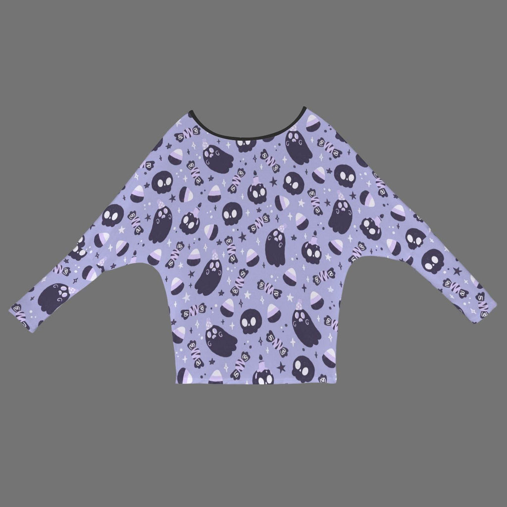 Spooky Chic Cold Shoulder Sweater - Puppy's Aesthetics