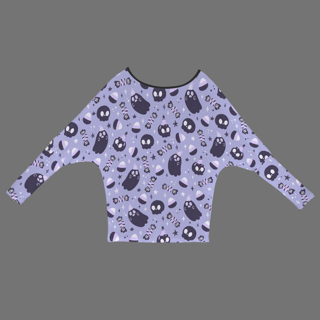 Spooky Chic Cold Shoulder Sweater - Puppy's Aesthetics