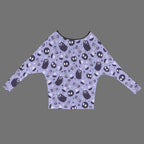 Spooky Chic Cold Shoulder Sweater - Puppy's Aesthetics