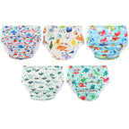 5Pcs Adorable Adult ABDL Cloth Diapers - Puppy's Aesthetics