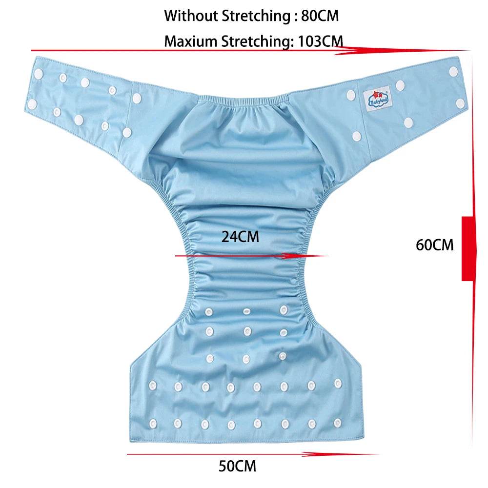 5Pcs Adorable Adult ABDL Cloth Diapers - Puppy's Aesthetics