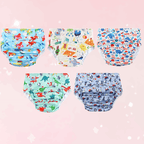 5Pcs Adorable Adult ABDL Cloth Diapers - Puppy's Aesthetics