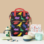 Colorful Dinos Large Diaper Bag - Puppy's Aesthetics