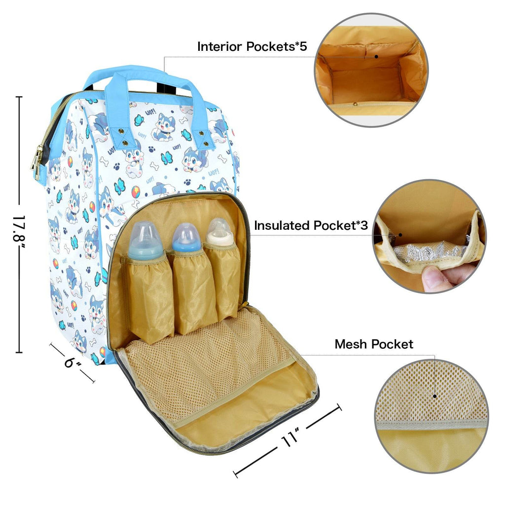 Lil Woof Large Diaper Bag - Puppy's Aesthetics