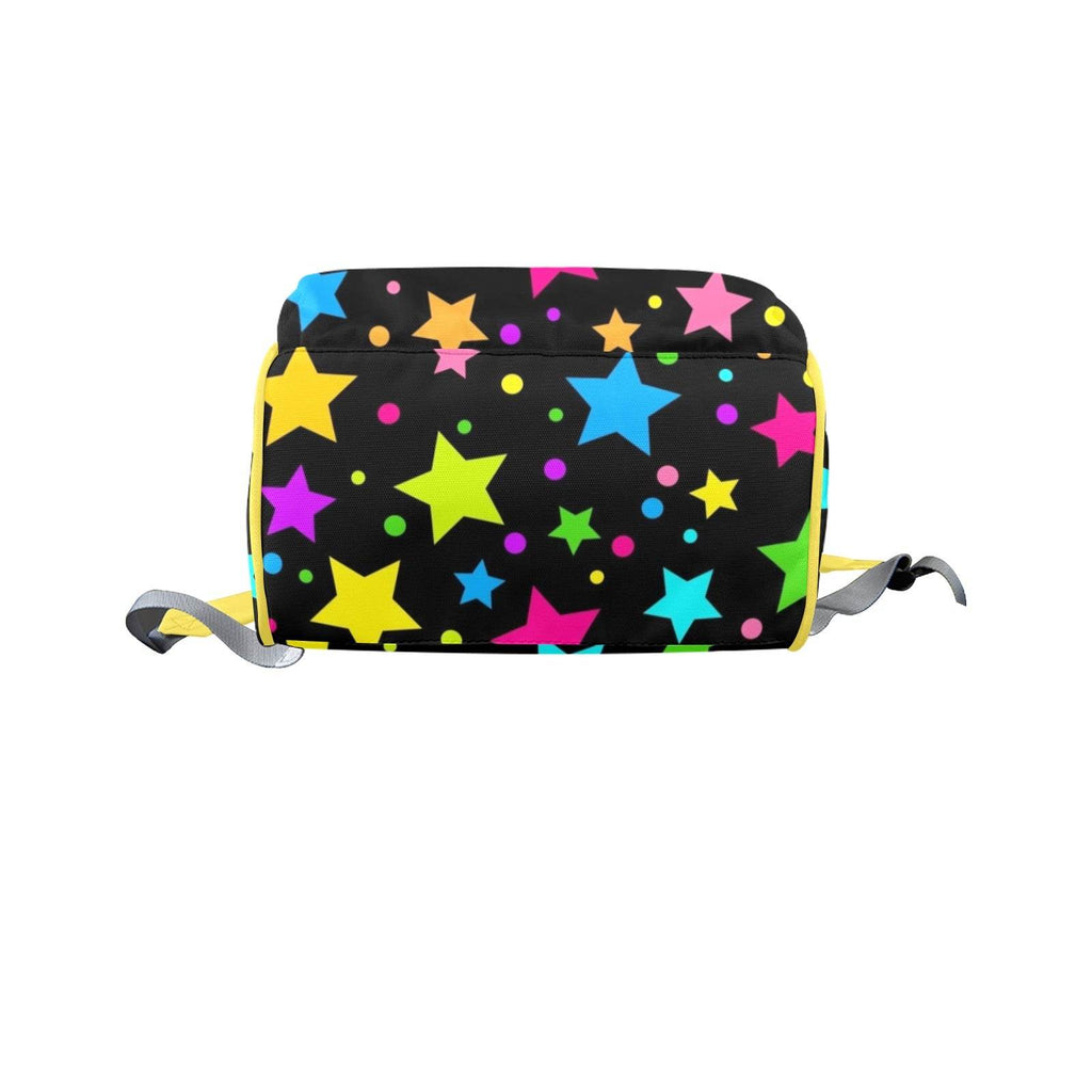 Neon Stars Large Diaper Bag - Puppy's Aesthetics