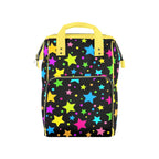 Neon Stars Large Diaper Bag - Puppy's Aesthetics