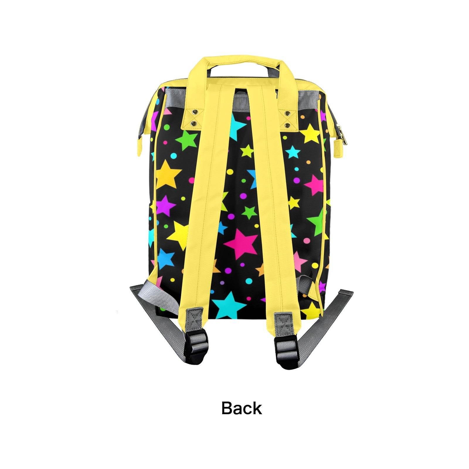 Neon Stars Large Diaper Bag - Puppy's Aesthetics