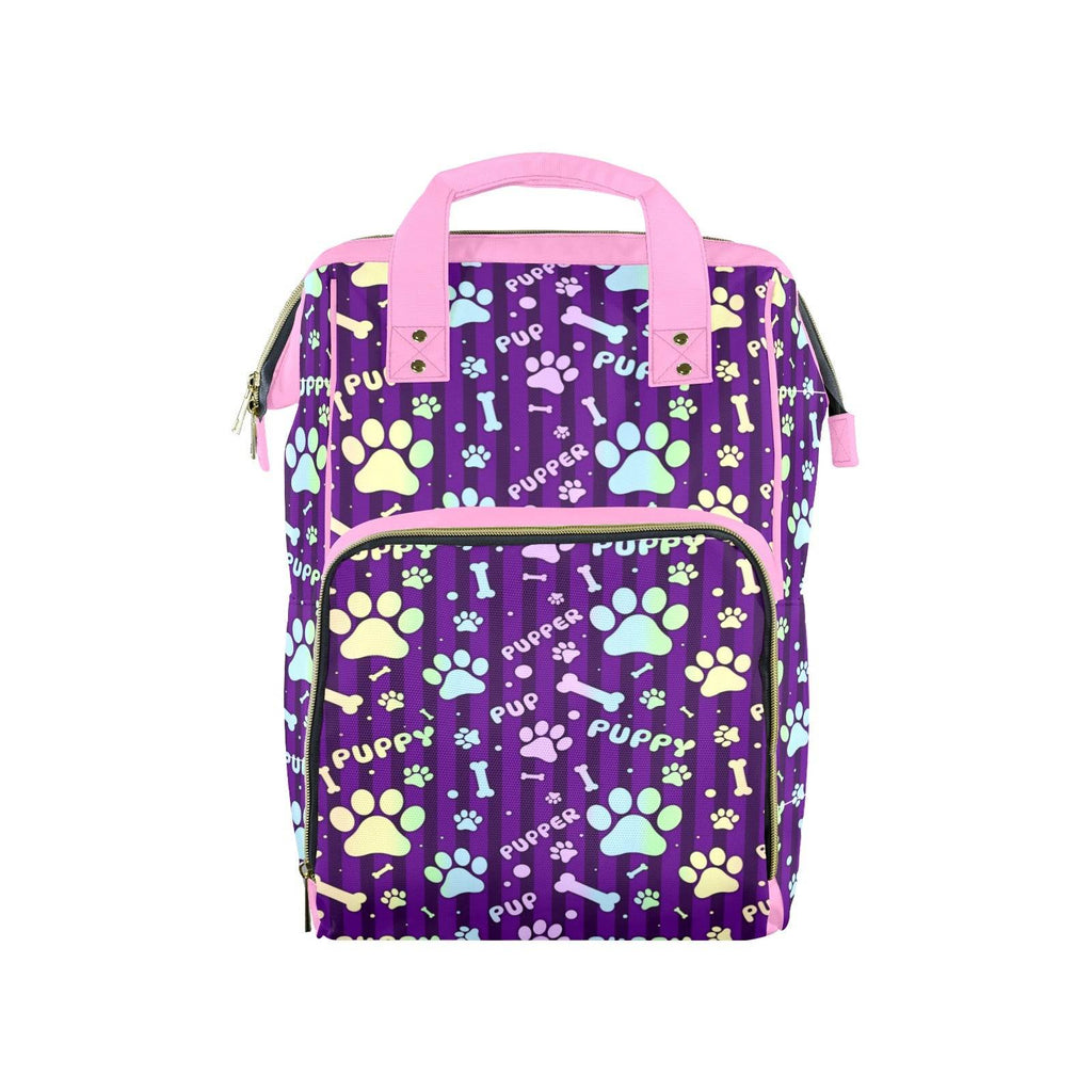 Rainbow Pup Large Diaper Bag - Puppy's Aesthetics
