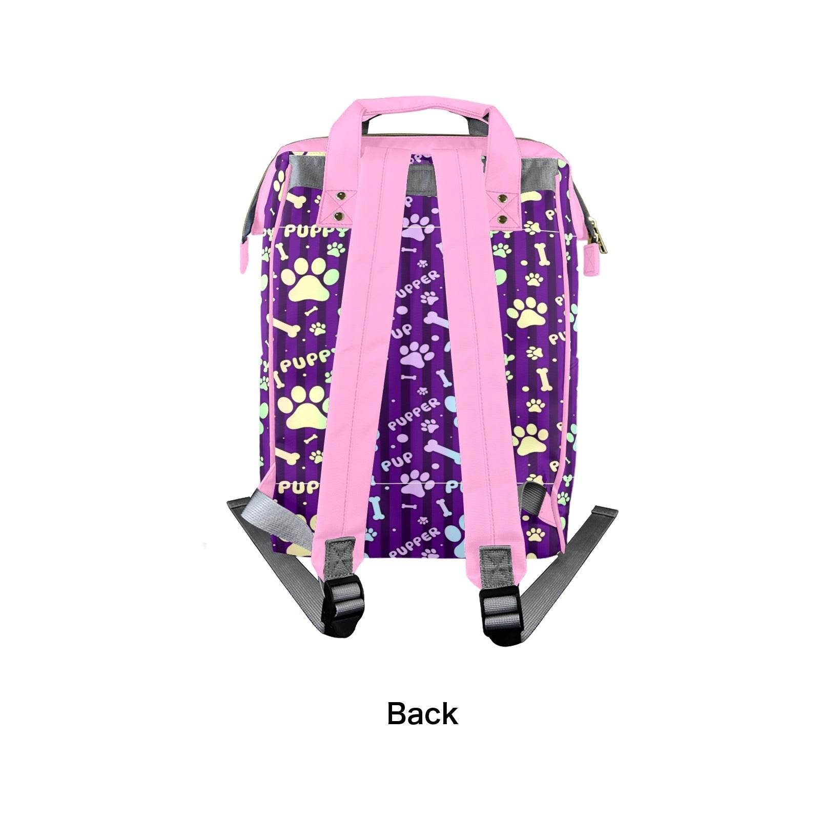 Rainbow Pup Large Diaper Bag - Puppy's Aesthetics