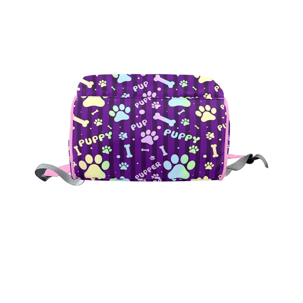 Rainbow Pup Large Diaper Bag - Puppy's Aesthetics