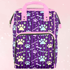 Rainbow Pup Large Diaper Bag - Puppy's Aesthetics
