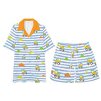 Choo-Choo Stripes Unisex Shorts Set - Puppy's Aesthetics