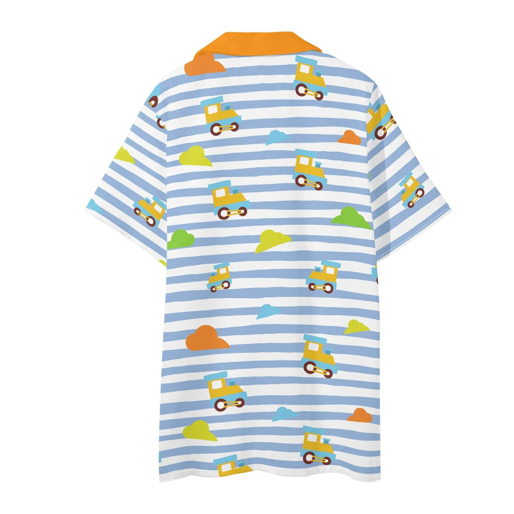 Choo-Choo Stripes Unisex Shorts Set - Puppy's Aesthetics