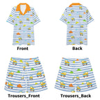 Choo-Choo Stripes Unisex Shorts Set - Puppy's Aesthetics
