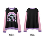 Cute & Creepy Unisex Loose Pullover Sweatshirt - Puppy's Aesthetics