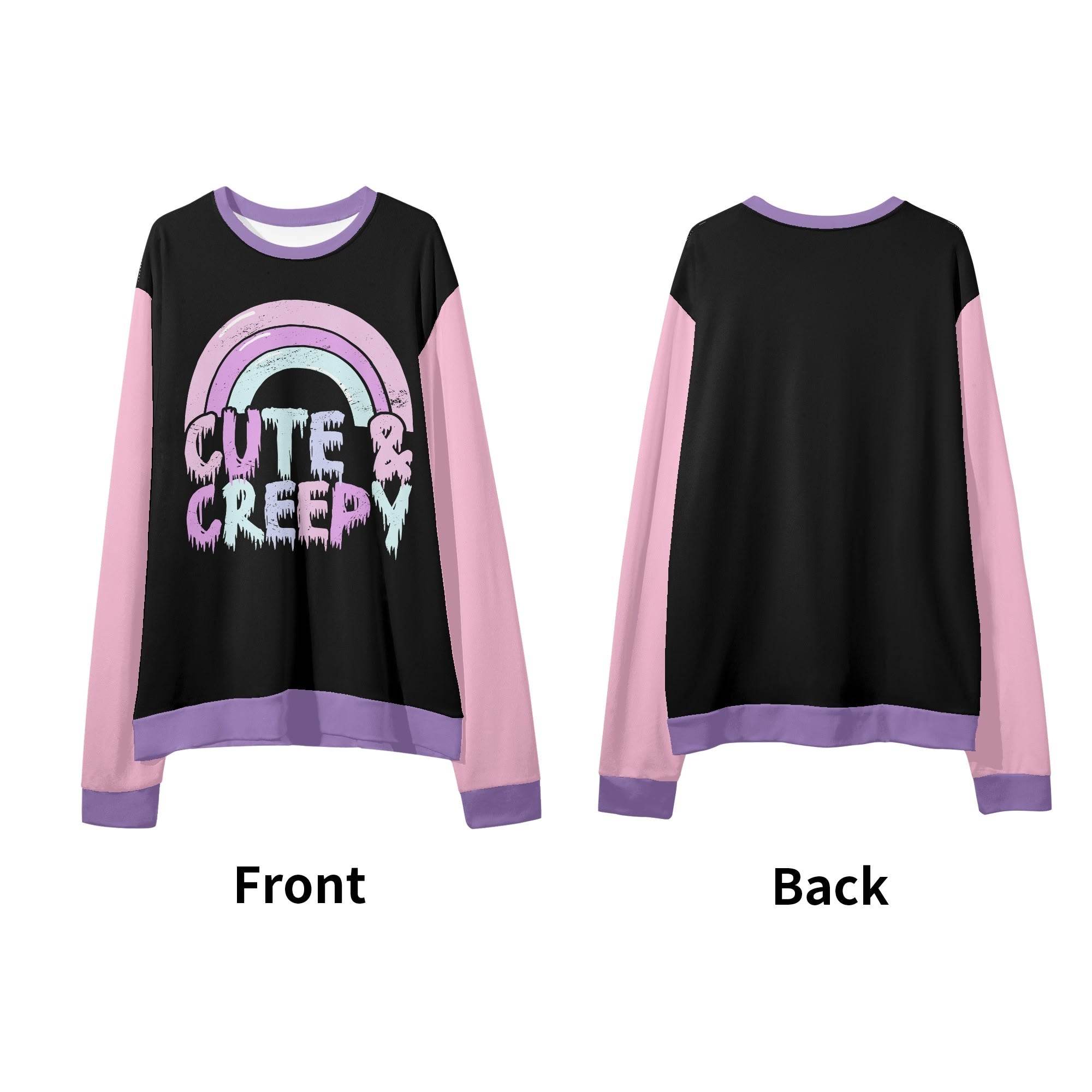 Cute & Creepy Unisex Loose Pullover Sweatshirt - Puppy's Aesthetics
