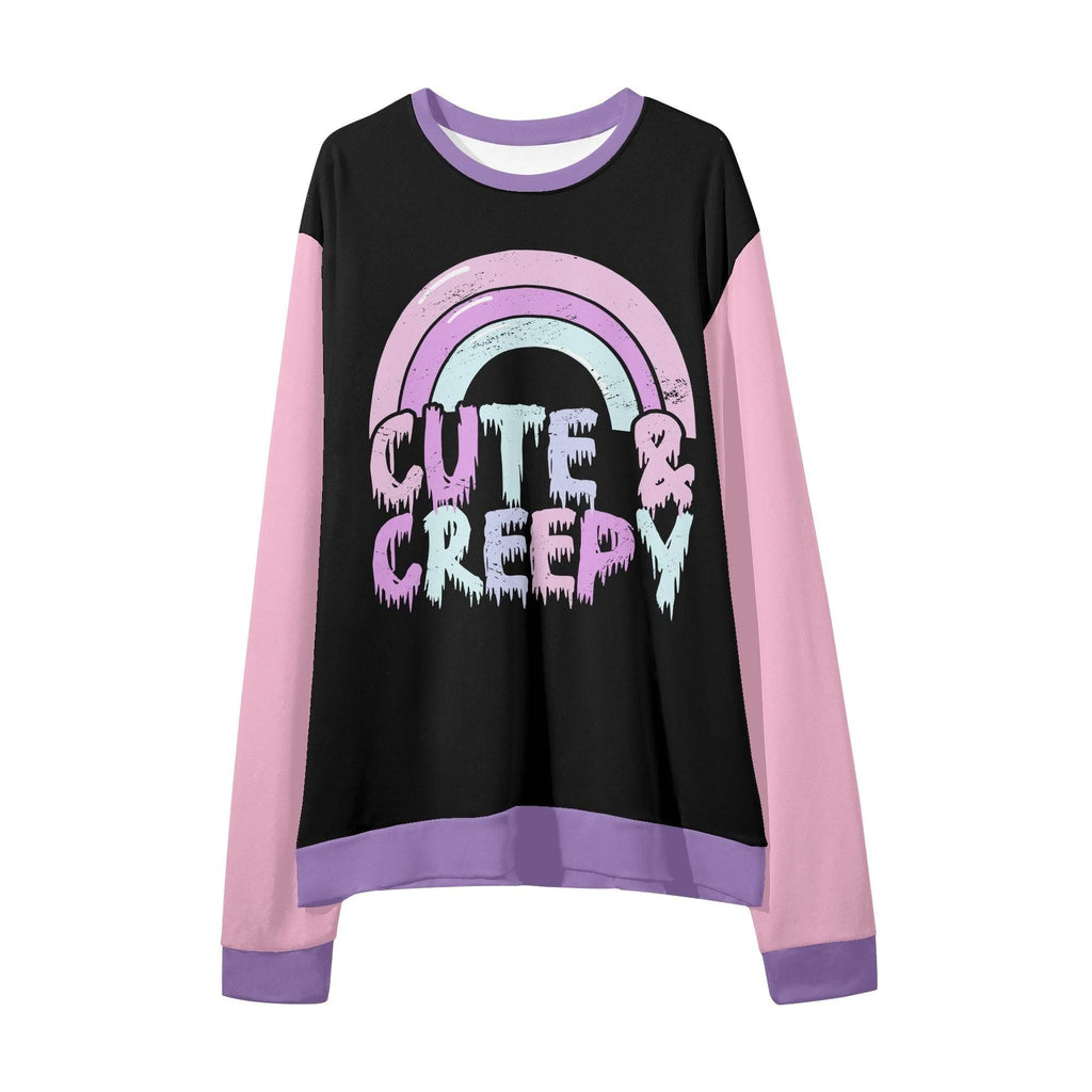 Cute & Creepy Unisex Loose Pullover Sweatshirt - Puppy's Aesthetics
