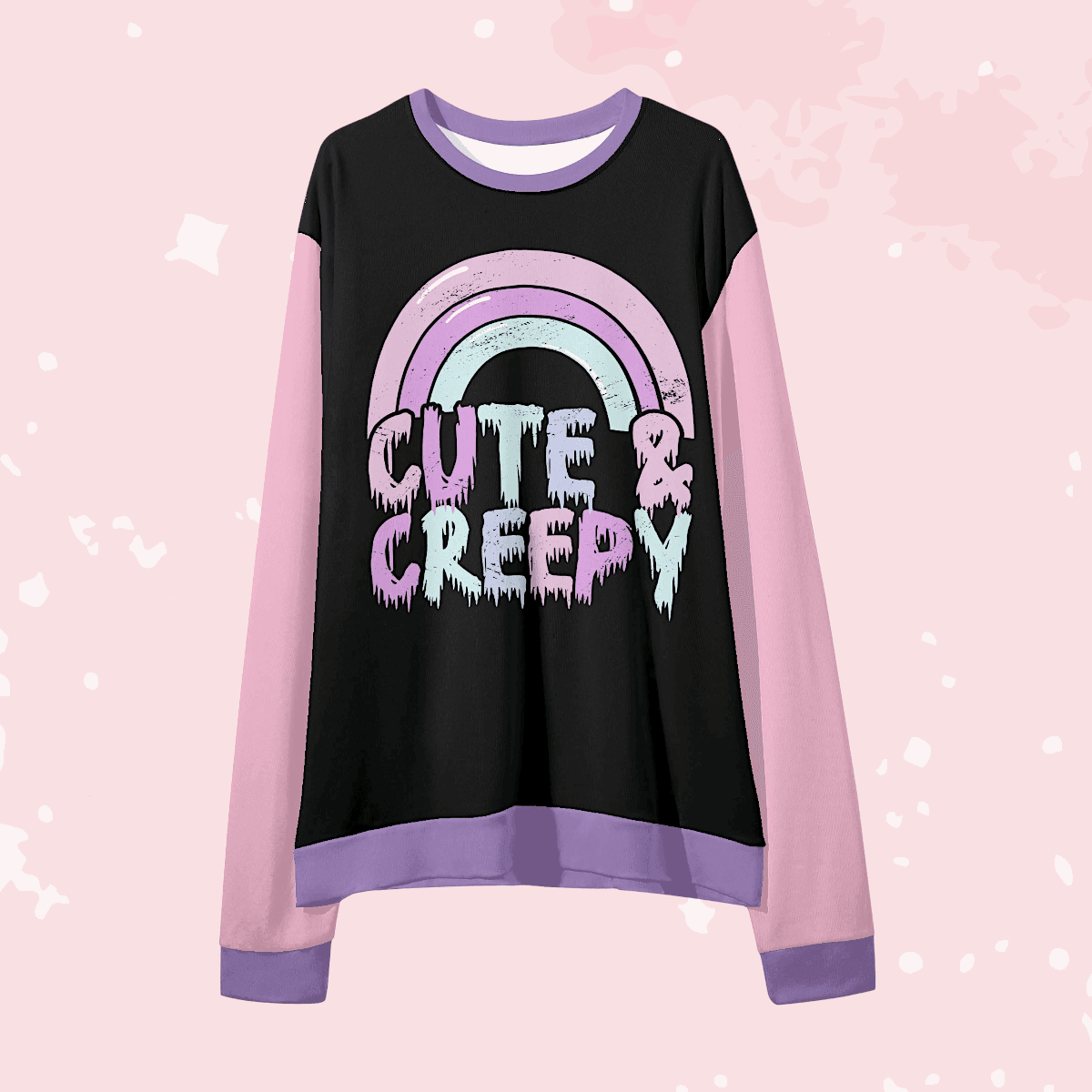 Cute & Creepy Unisex Loose Pullover Sweatshirt - Puppy's Aesthetics