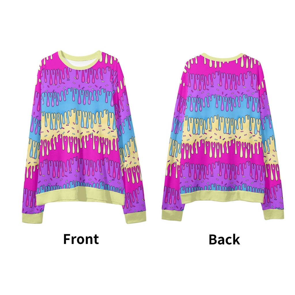 Dripping Goo Unisex Loose Pullover Sweatshirt - Puppy's Aesthetics
