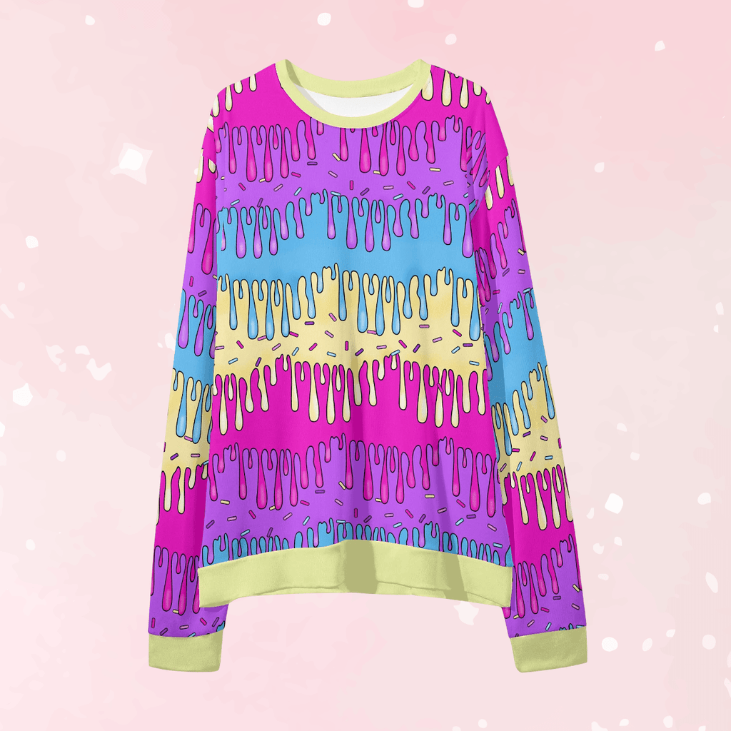 Dripping Goo Unisex Loose Pullover Sweatshirt - Puppy's Aesthetics
