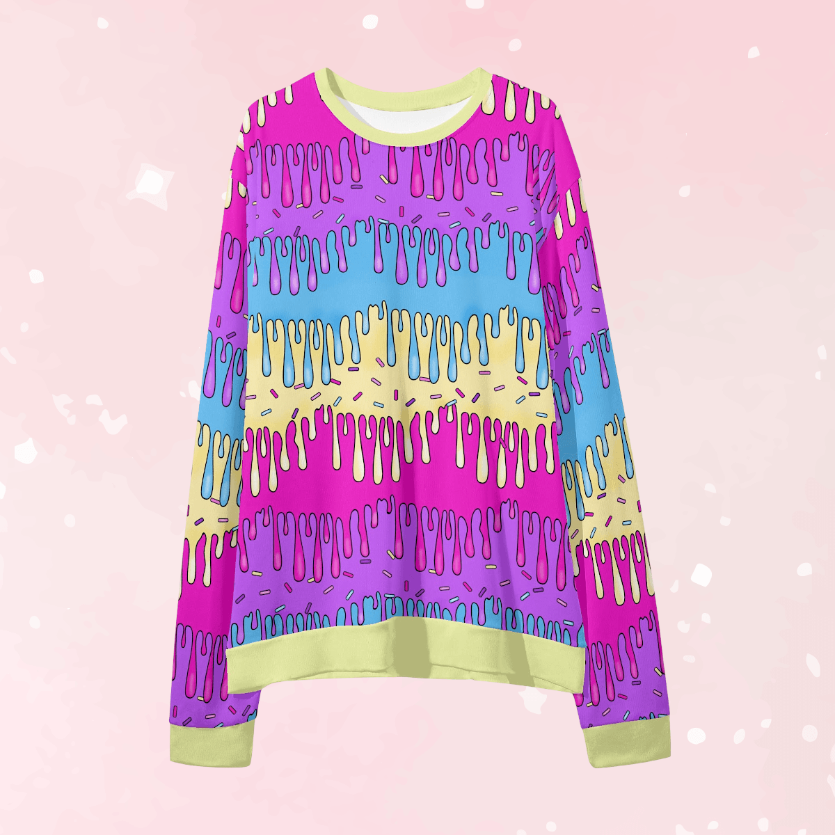 Dripping Goo Unisex Loose Pullover Sweatshirt - Puppy's Aesthetics