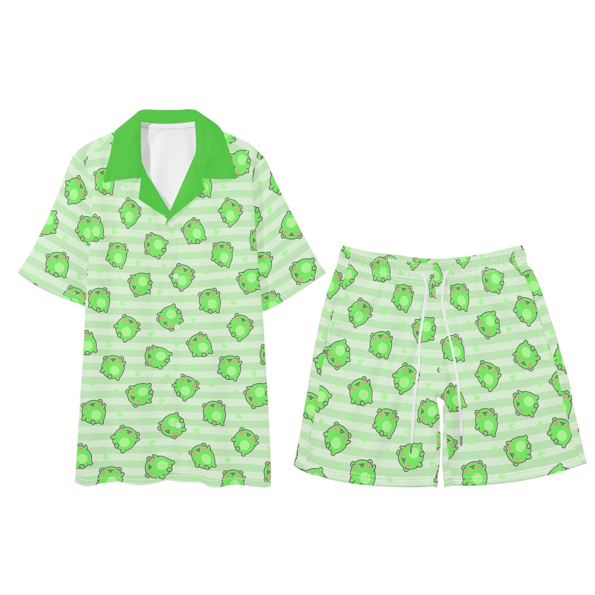 Leaping Froggie Unisex Shorts Set - Puppy's Aesthetics