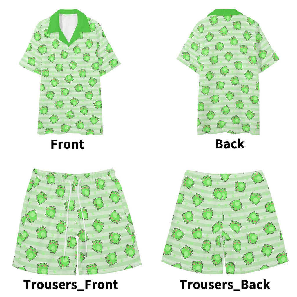 Leaping Froggie Unisex Shorts Set - Puppy's Aesthetics
