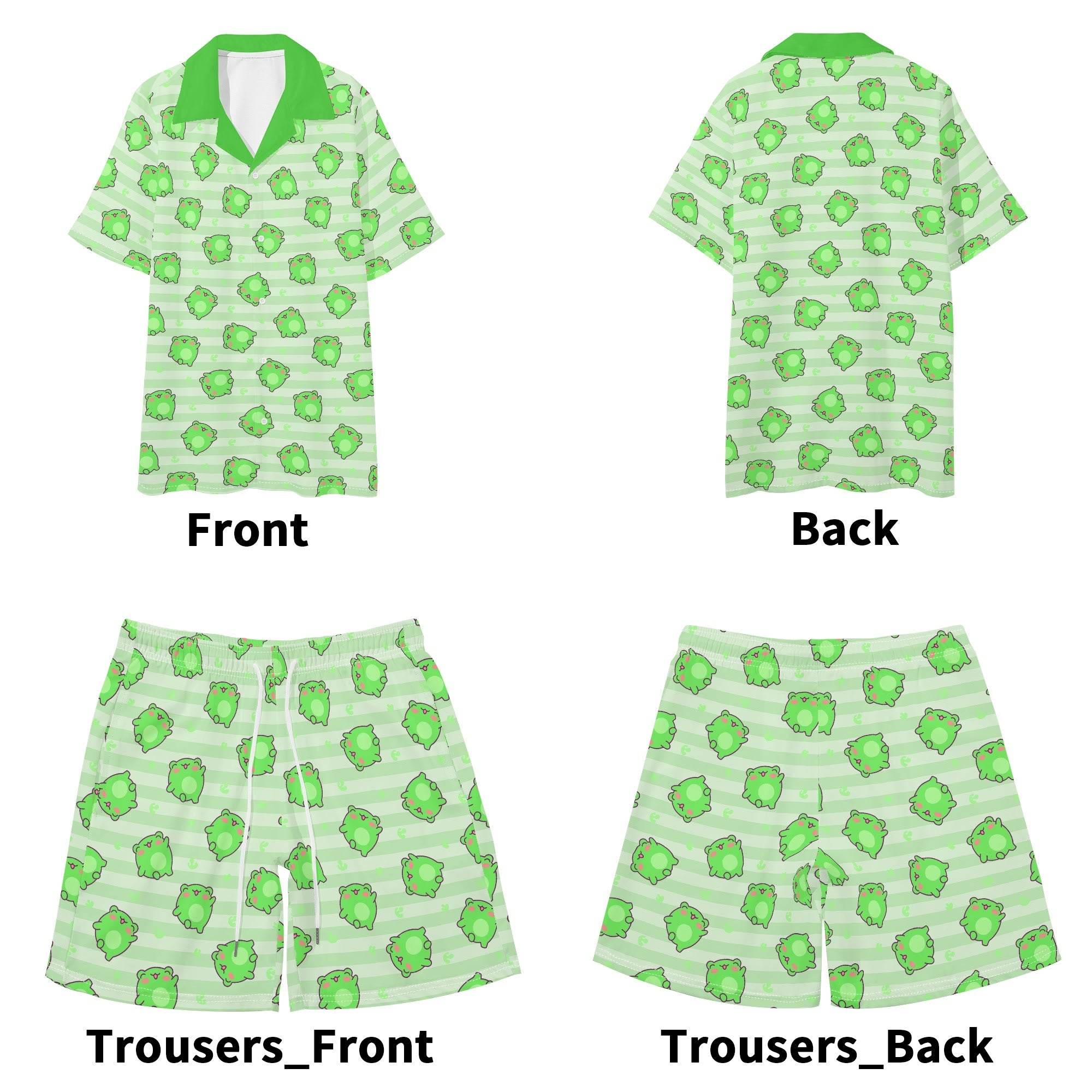 Leaping Froggie Unisex Shorts Set - Puppy's Aesthetics