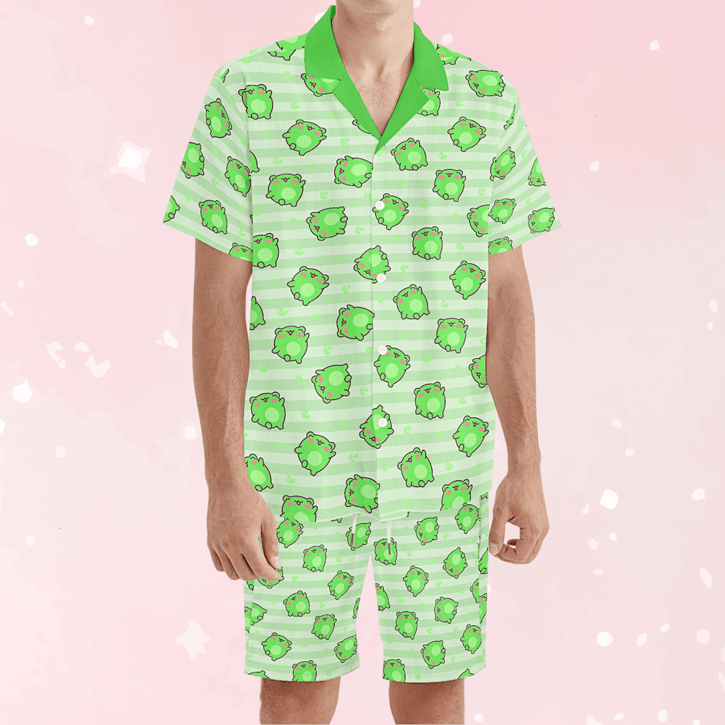 Leaping Froggie Unisex Shorts Set - Puppy's Aesthetics
