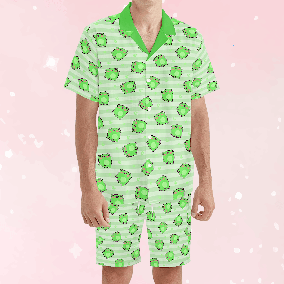 Leaping Froggie Unisex Shorts Set - Puppy's Aesthetics