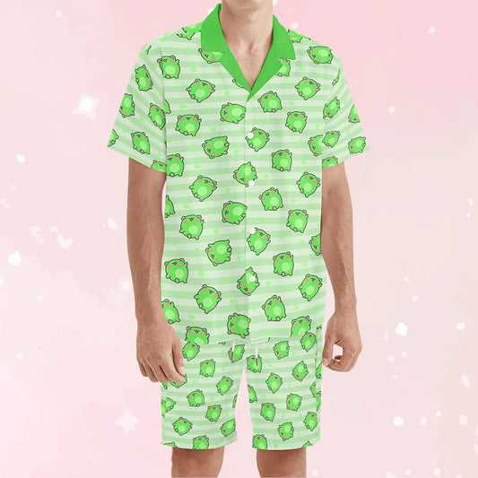 Leaping Froggie Unisex Shorts Set - Puppy's Aesthetics