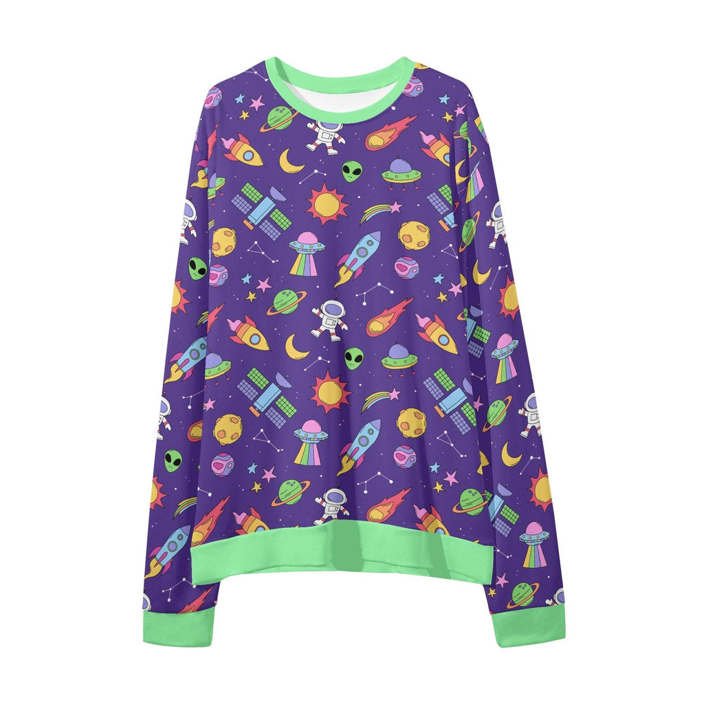 Lil’ Orbitz Casual Loose Unisex Pullover Sweatshirt - Puppy's Aesthetics