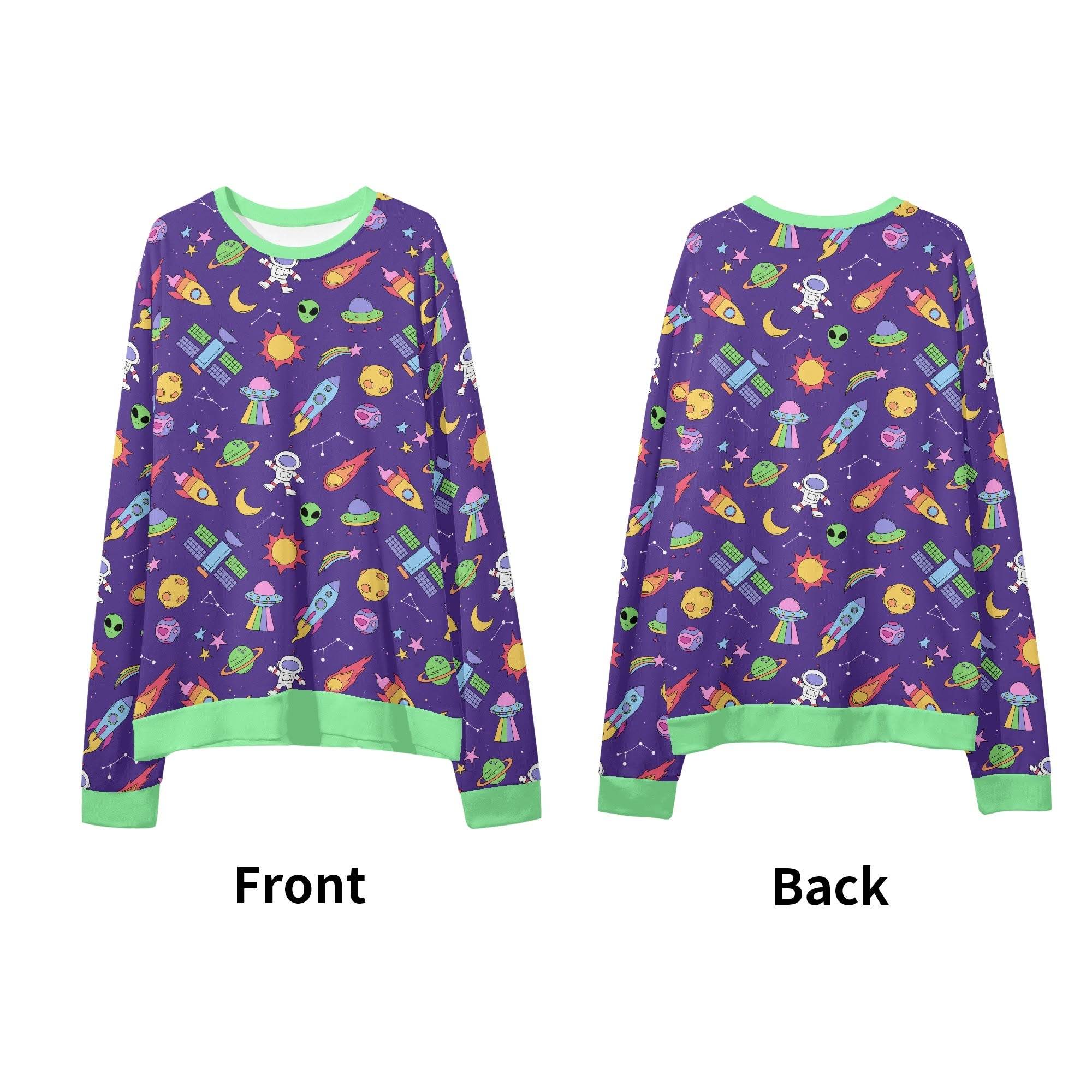 Lil’ Orbitz Casual Loose Unisex Pullover Sweatshirt - Puppy's Aesthetics