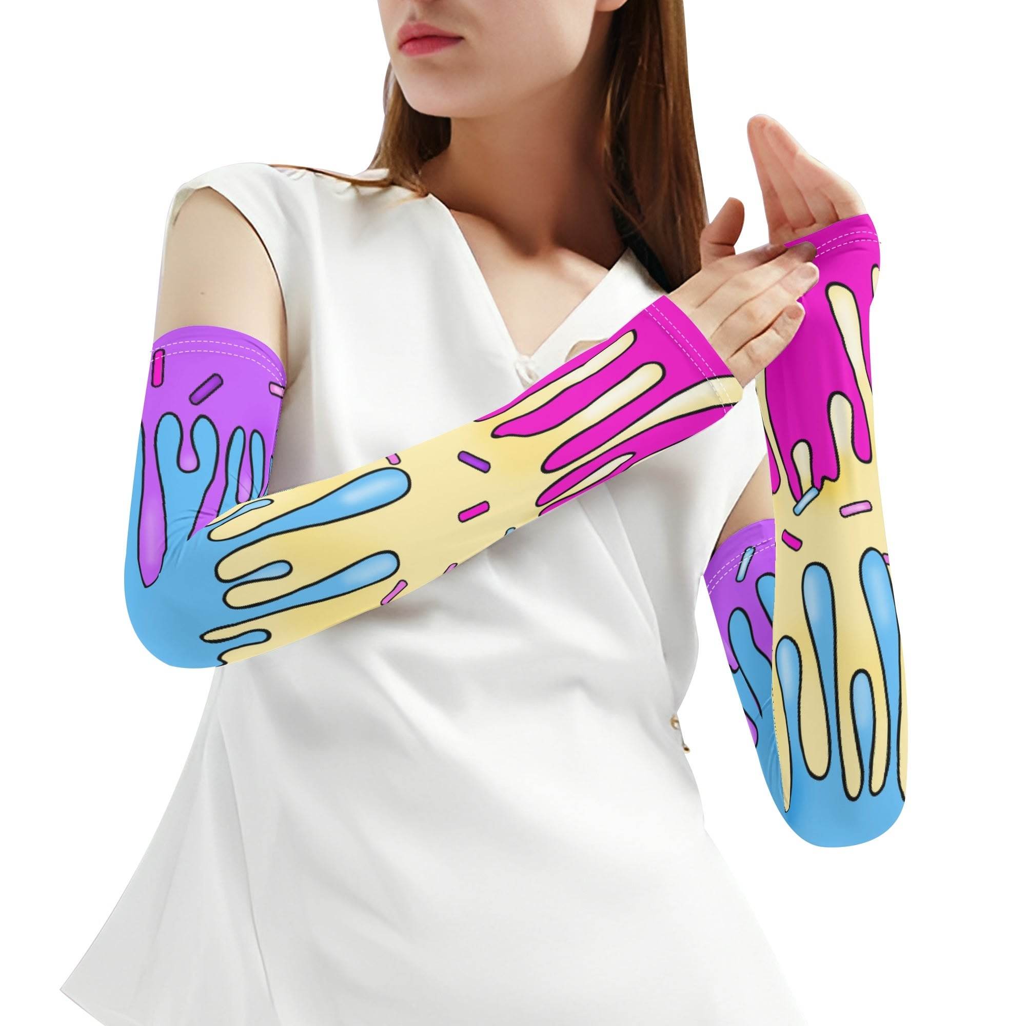 Melty Ice Cream Unisex Arm Covers - Puppy's Aesthetics