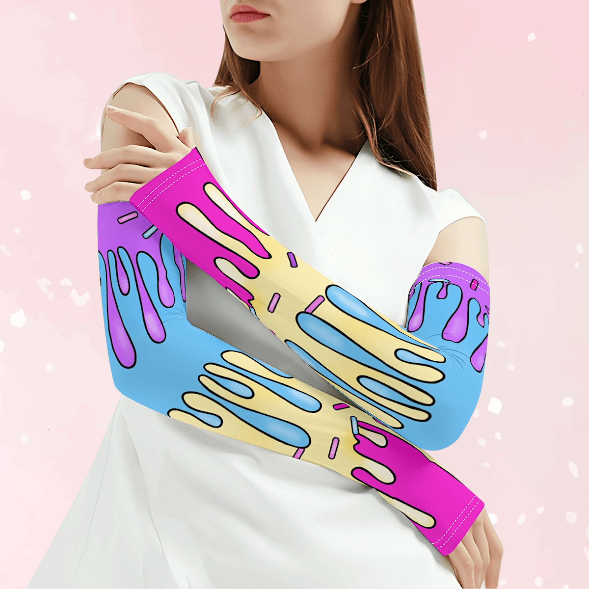 Melty Ice Cream Unisex Arm Covers - Puppy's Aesthetics